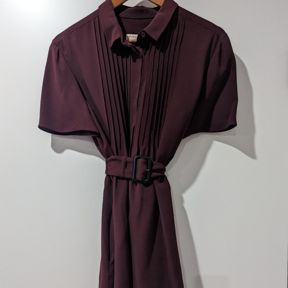 Burberry Burgundy Dress